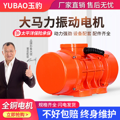 工业振动电机380v三相异步MV60/100/200/300/500/3震动下料振动器