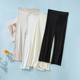 薄款 夏季 女桑蚕丝针织防透不卷边纯色七分打底裤 真丝防走光安全裤