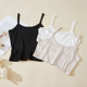 内搭短款 薄款 黑色打底防走光抹胸内衣裹胸 夏季 真丝小吊带背心女