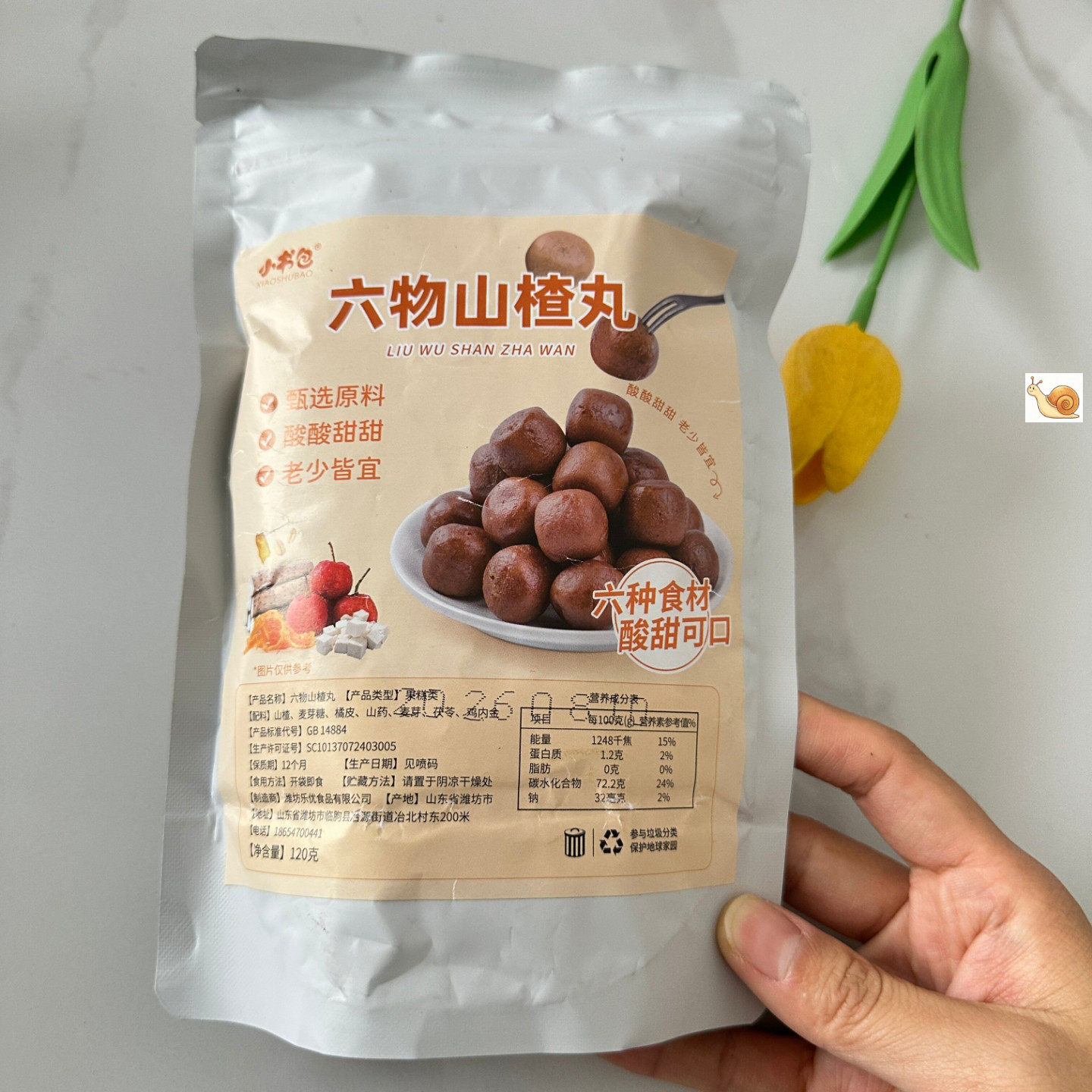 小书包六物山楂丸袋装小零食