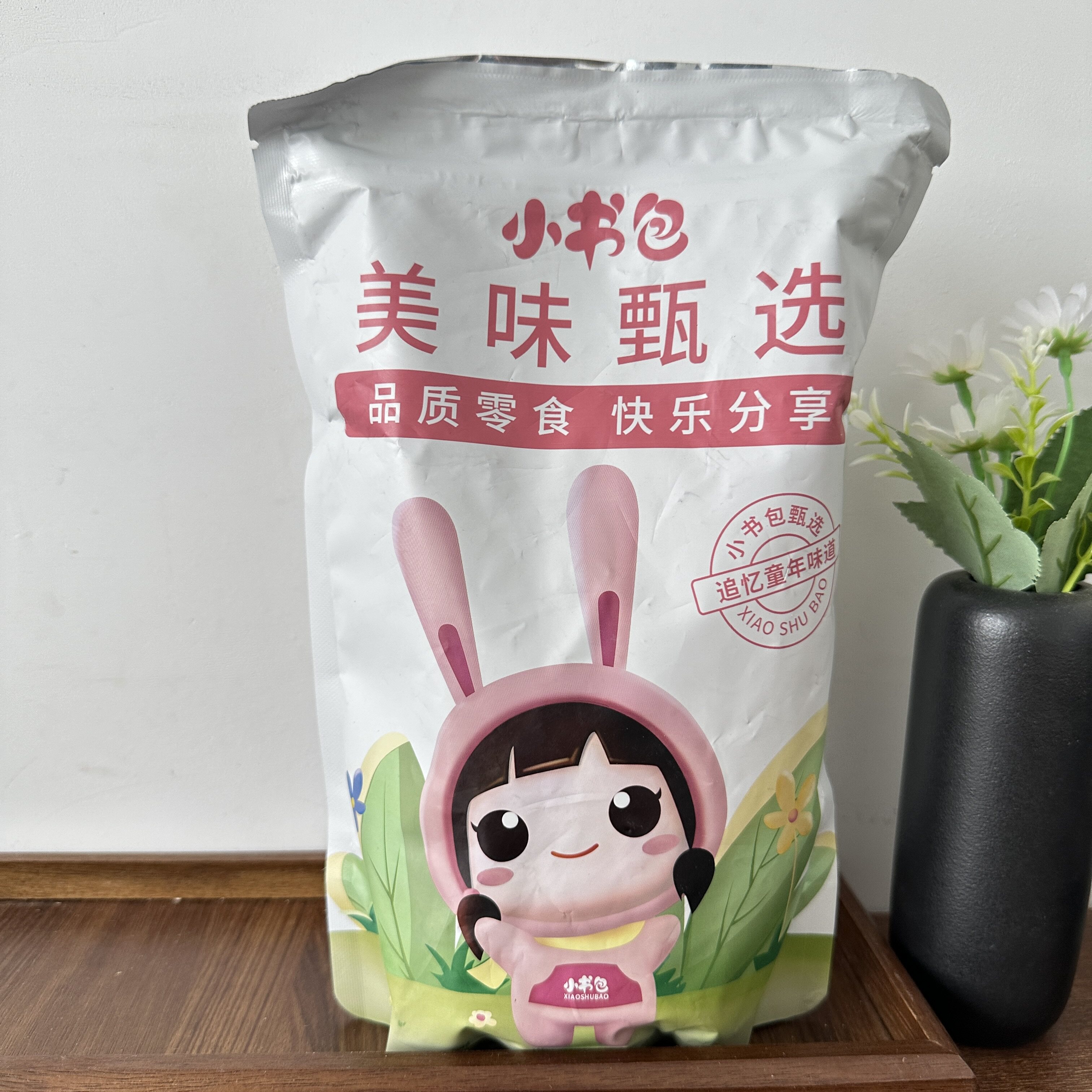 小书包鲜虾麻花300g罐装