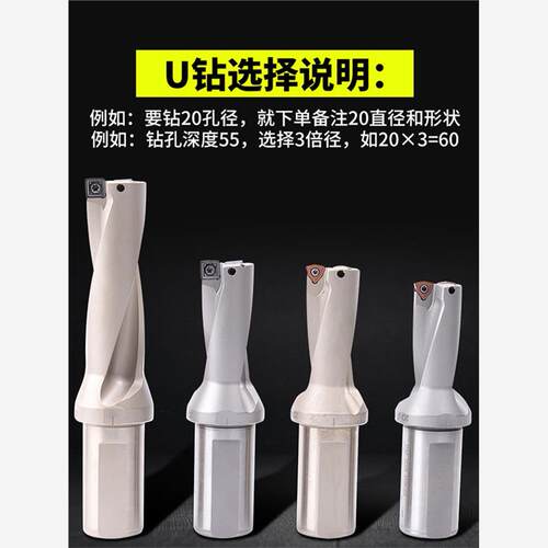 新款U钻喷水钻数控快速钻