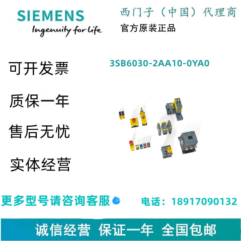 西门子执行器旋钮3SB6030-2AA10-0YA0