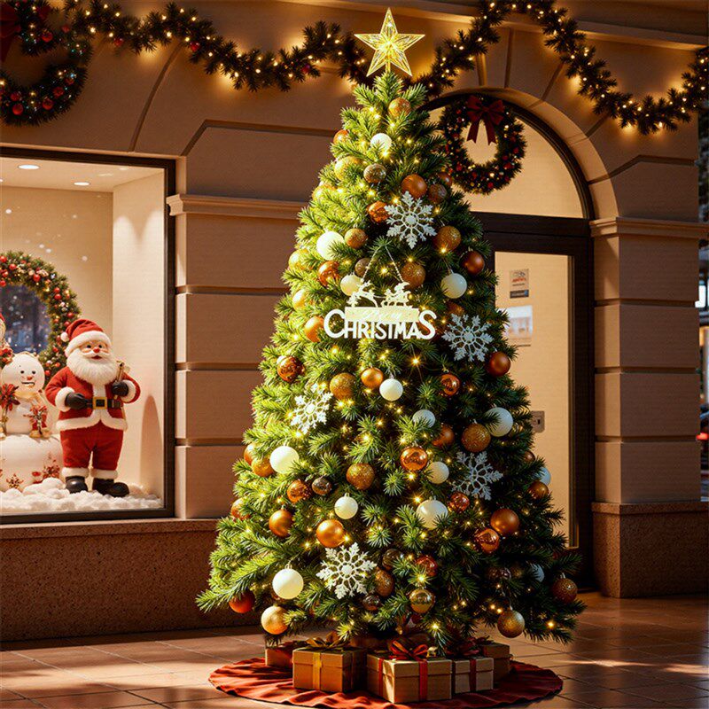 Christmas tree圣诞树加密造景2025新款落地摆件拍摄道具家庭网红