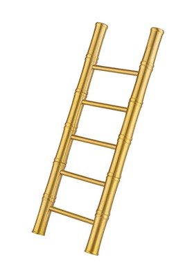 复古黄铜登云梯桌面手把件步步高梯子装饰工艺品乔迁升职礼品摆件
