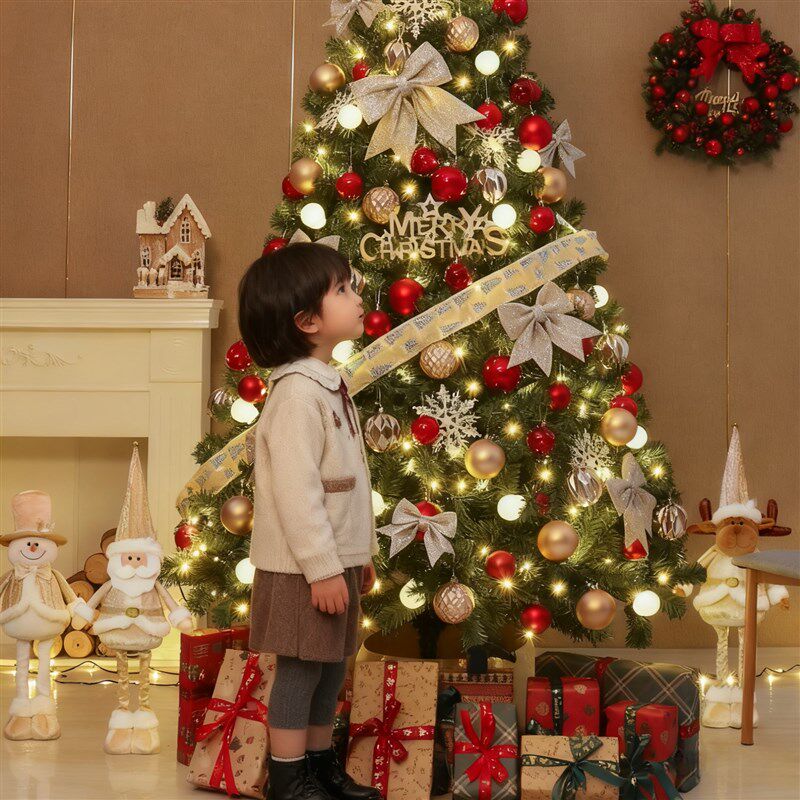 Christmas tree大型圣诞树创意1.2米造景高级感氛围布置加密彷真