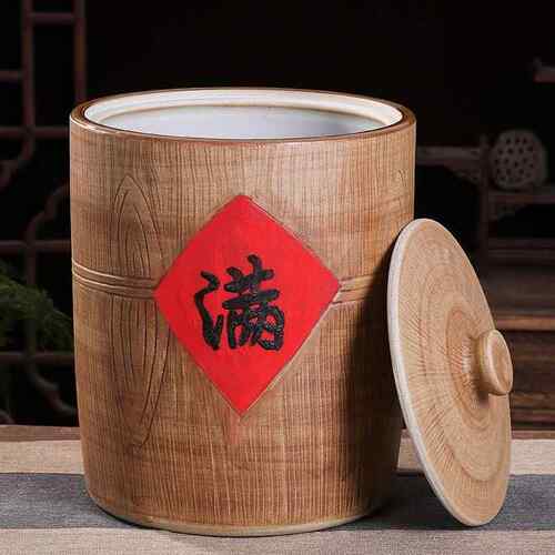 景德镇陶瓷米缸家用10斤2