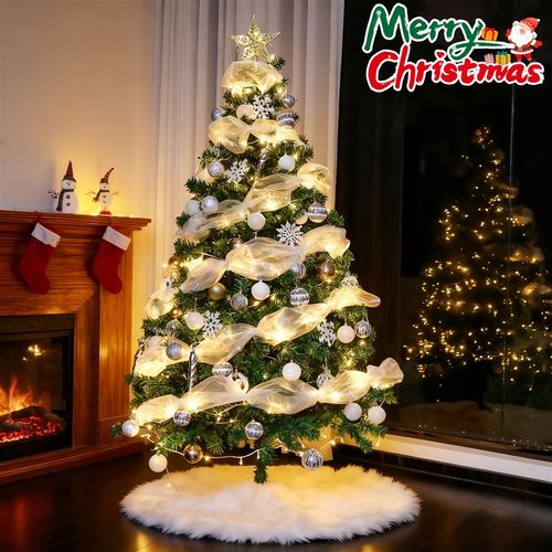 Christmas tree圣诞树装饰品客厅拍摄道具高级感家用室内加密彷真