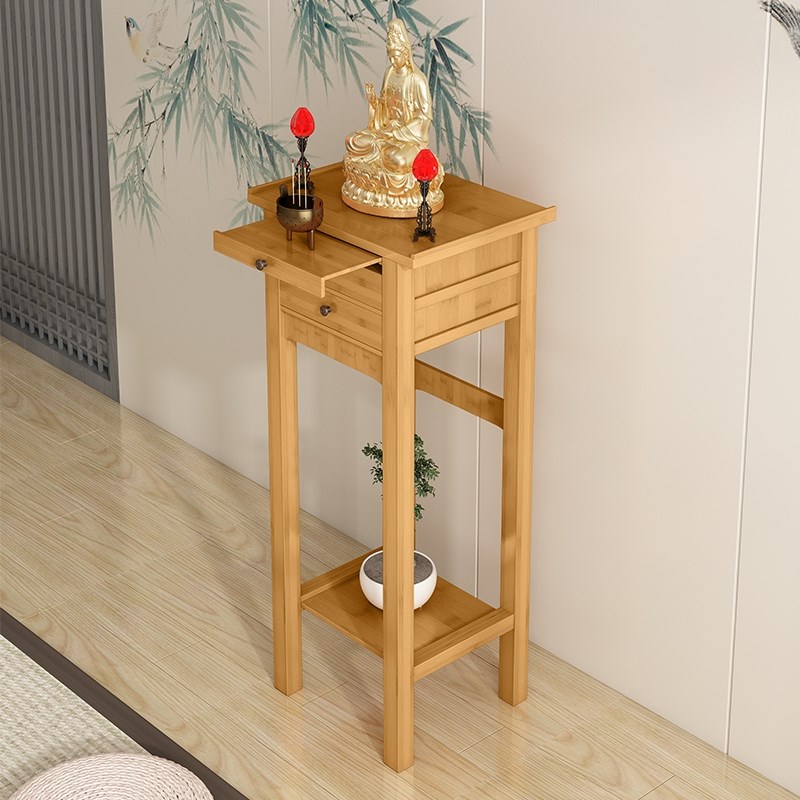 佛龛现代轻奢小型佛台简约菩萨神台香案立柜供桌家用新中式实木