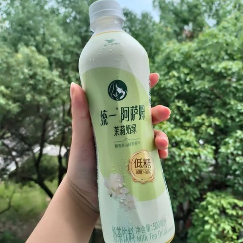 统一阿萨姆低糖茉莉奶绿奶茶