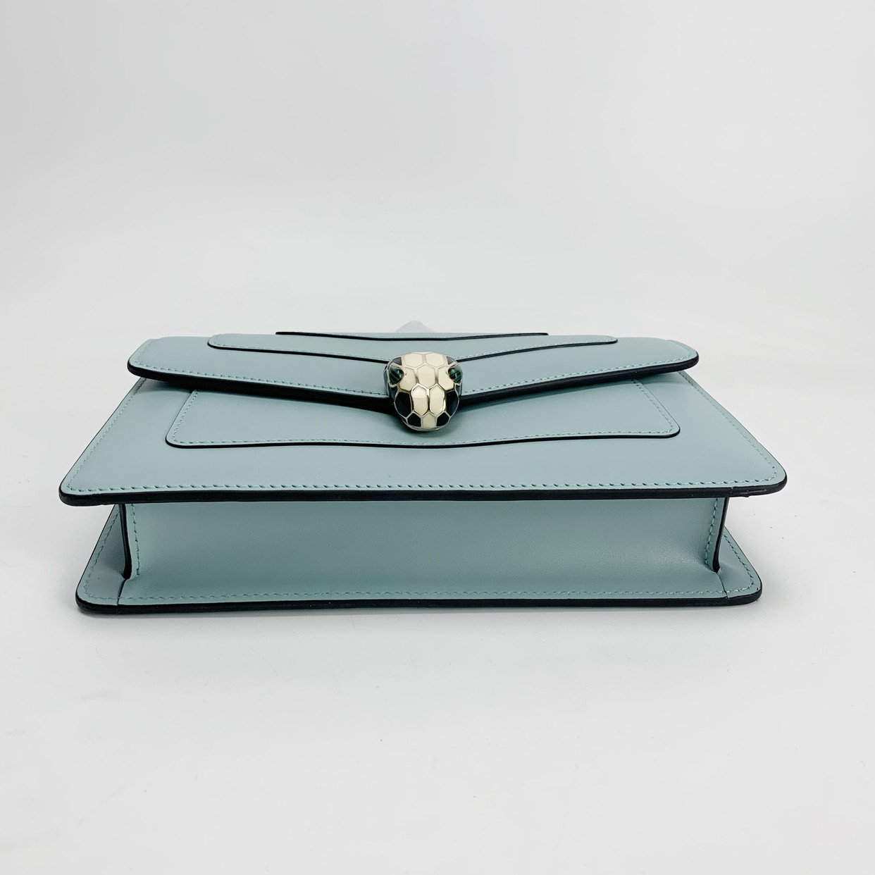 日本cz2020秋冬新款明星同款蛇头包女真皮链条小方百搭大气斜挎包