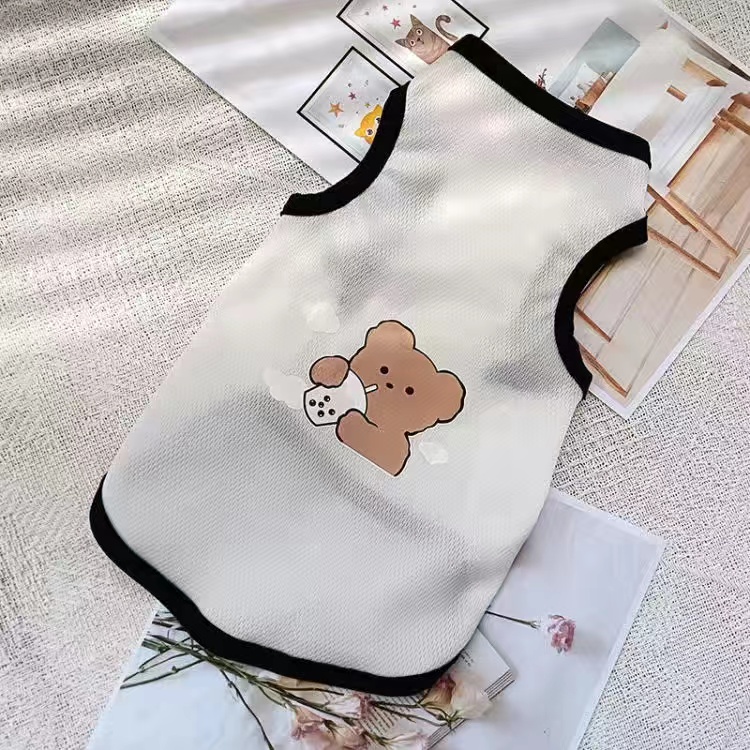 可爱小狗狗衣服夏季薄款背心泰迪比熊宠物小型犬猫咪夏天防掉毛衣