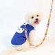 猫咪衣服春秋夏四季 宠物狗狗幼犬奶猫可爱卡通可牵引背心防掉毛 款