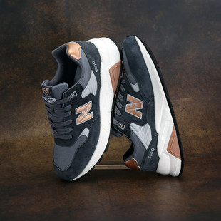 新百伦男鞋休闲运动鞋网面透气跑步鞋男2025年新款官方正品秋冬季