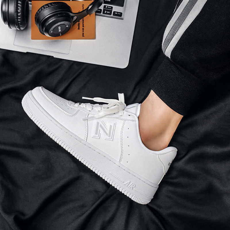 2026年新款n字鞋男鞋正品空军小白鞋休闲轻便运动鞋板鞋平底