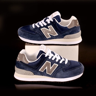 n字鞋真皮男鞋574官方正品女鞋轻便缓震运动鞋女秋冬男鞋跑步鞋