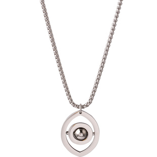 STEEL EVER卫衣项链男轻奢小众秋冬不掉色钛钢天使之眼吊坠毛衣链