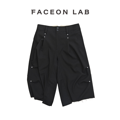 复古西装夏季日系街头七分裤