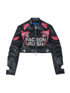 今日青年FACEONLAB RUSH极速机车皮夹克 原创设计