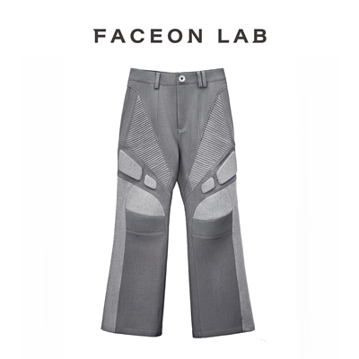 原创设计师明星同款机车风长裤