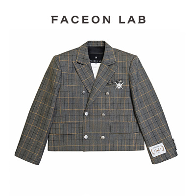 翻领西服外套明星同款原创设计