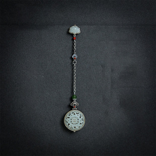 原创陌上如意复古纯银汉服配饰古风压襟挂件项链吊坠