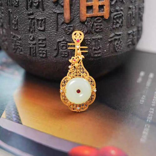 新中式复古民族风琵琶胸针