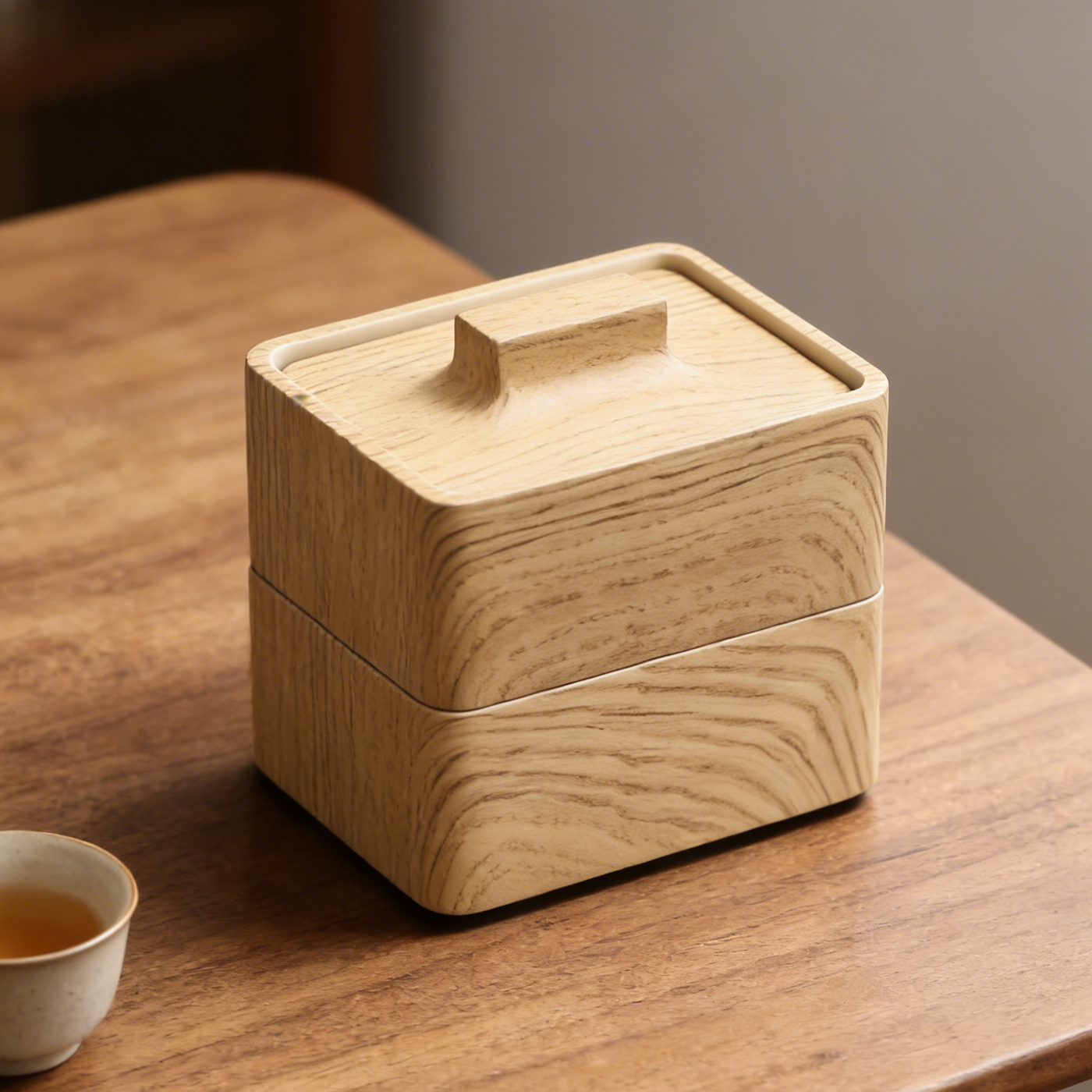高颜值木纹牙签盒原木色家用高档牙线盒创意棉签牙签收纳盒二合一,收纳整理,牙签盒,淘宝优惠券,粉丝福利购,淘宝优惠卷