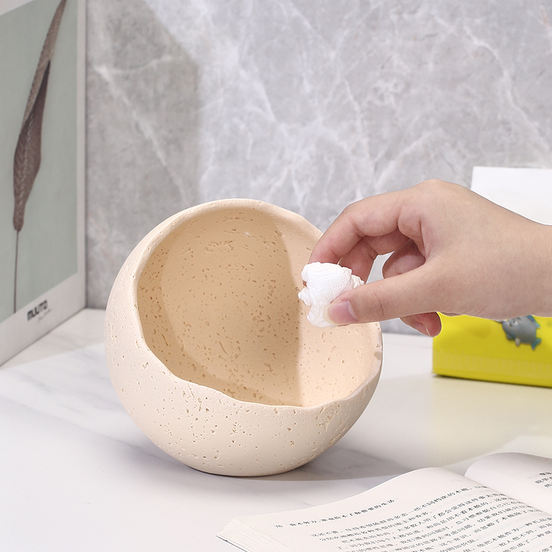 高颜值办公桌面垃圾桶轻奢创意