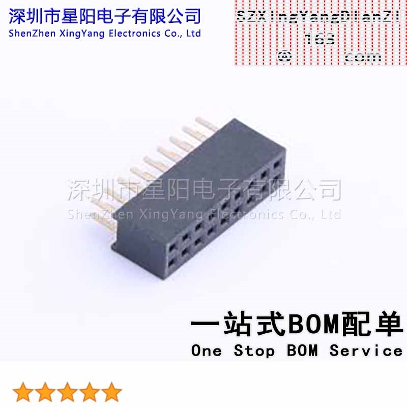 X1321FV-2x09-C43D24 1.27mm 2x9P塑宽3.0mm PC2.4mm U型6T料Au足