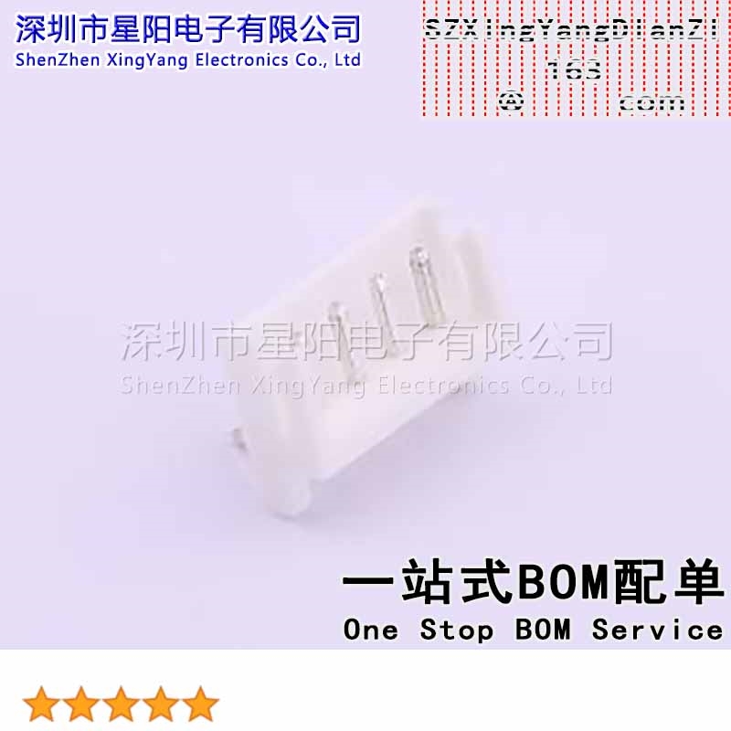 X2581WR-04-N0SN (10Pcs)2.5mm 1x4P弯插 带K脚 间距2.5mm插针结