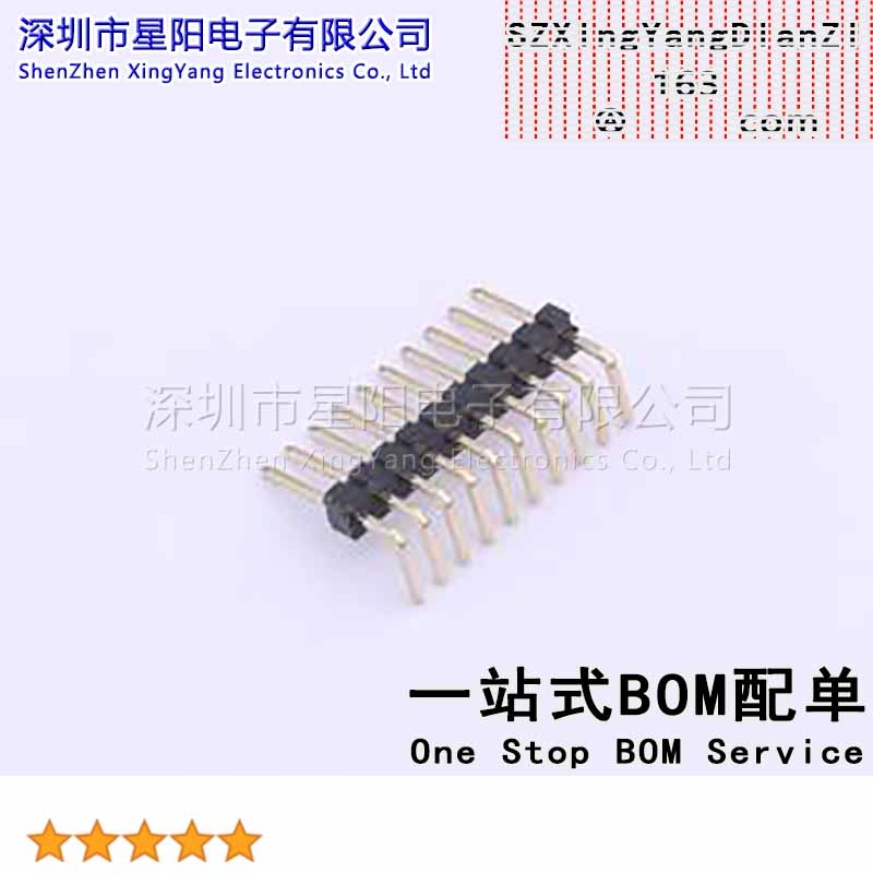 X1311WR-10J-C26D40 1.27mm 1x10P弯插 方针 排数 单排 总PIN位数