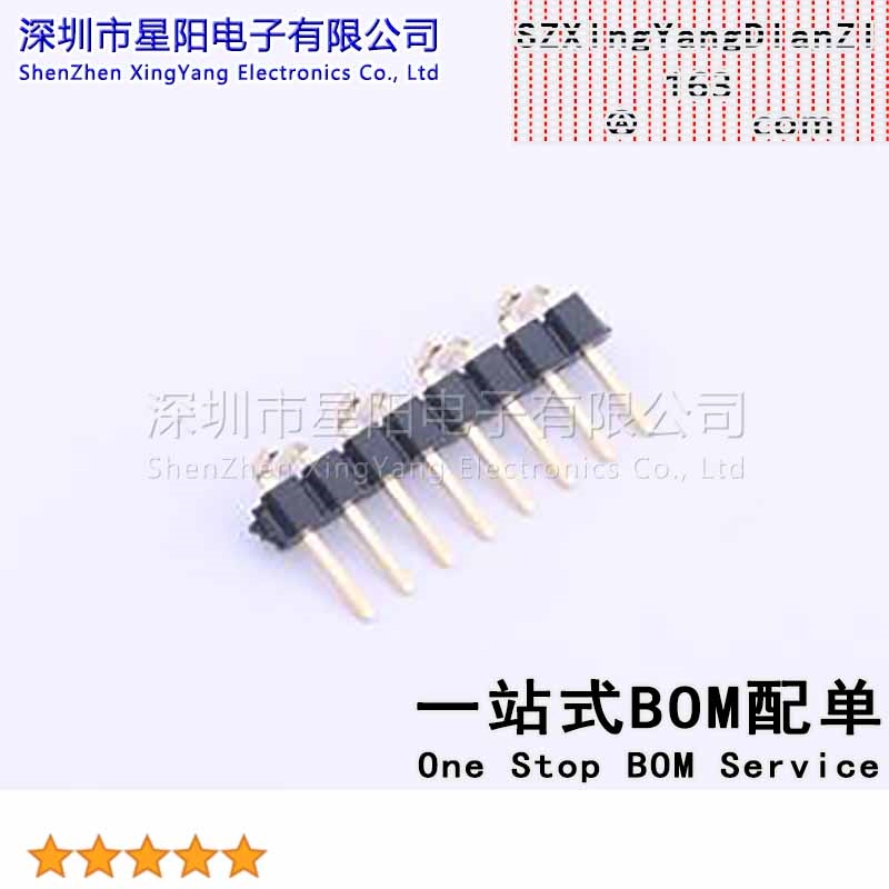 X4611WVS-08I-C40D44R1 2mm 1x8P立贴 方针L 8.95 PA6T镀金足1U S