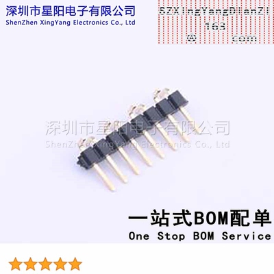 X4611WVS-08I-C40D44R1 2mm 1x8P立贴 方针L 8.95 PA6T镀金足1U S