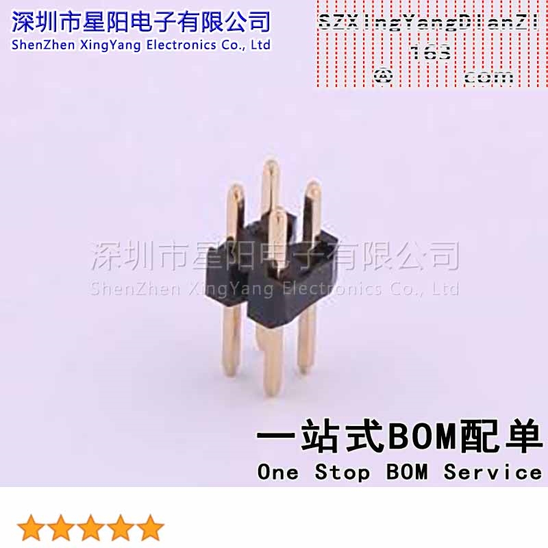 X4621WV-2x02I-C28D40 (10Pcs)2mm 2x2P直插 方针 高U镀金抗氧化