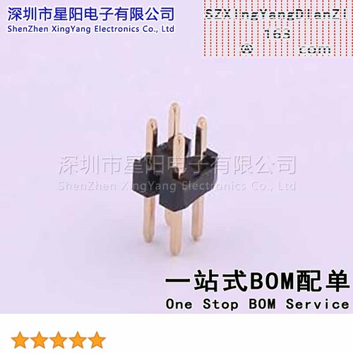 X4621WV-2x02I-C28D40 (10Pcs)2mm 2x2P直插 方针 高U镀金抗氧化