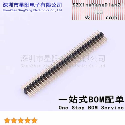 X4621WV-2x30I-C28D40 2mm 2x30P直插 方针 排数 双排 总PIN位数6