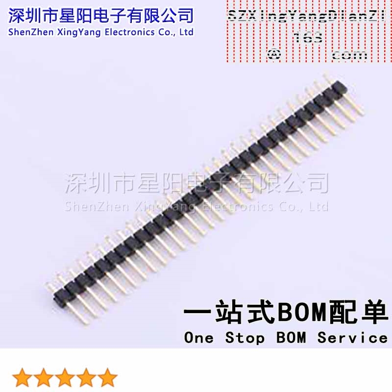 X6511WV-30H-C30D60 2.54mm 1x30P直插 方针 排数 单排 总PIN位数