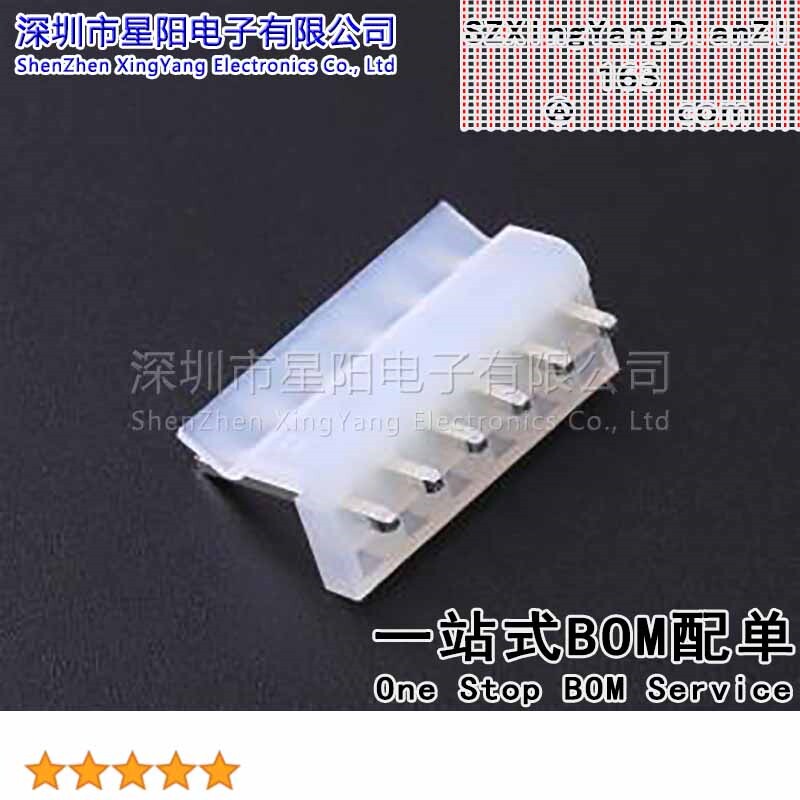 X8672WV-06-N2SN-K2 (5Pcs)CH 3.96mm 1x6P直插 参考系列CH间距3.