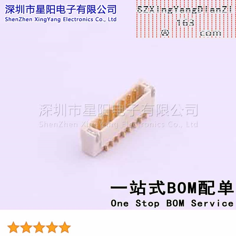 X0800WRS-08HF-LPV01 0.8mm 1x8P卧贴 镀金 替代JST间距0.8mm插针