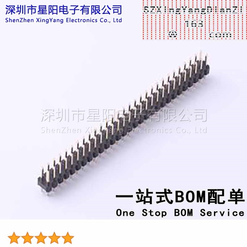 X6521WV-2x29H-C30D60 2.54mm 2x29P直插 方针 高镀金 抗氧化 排