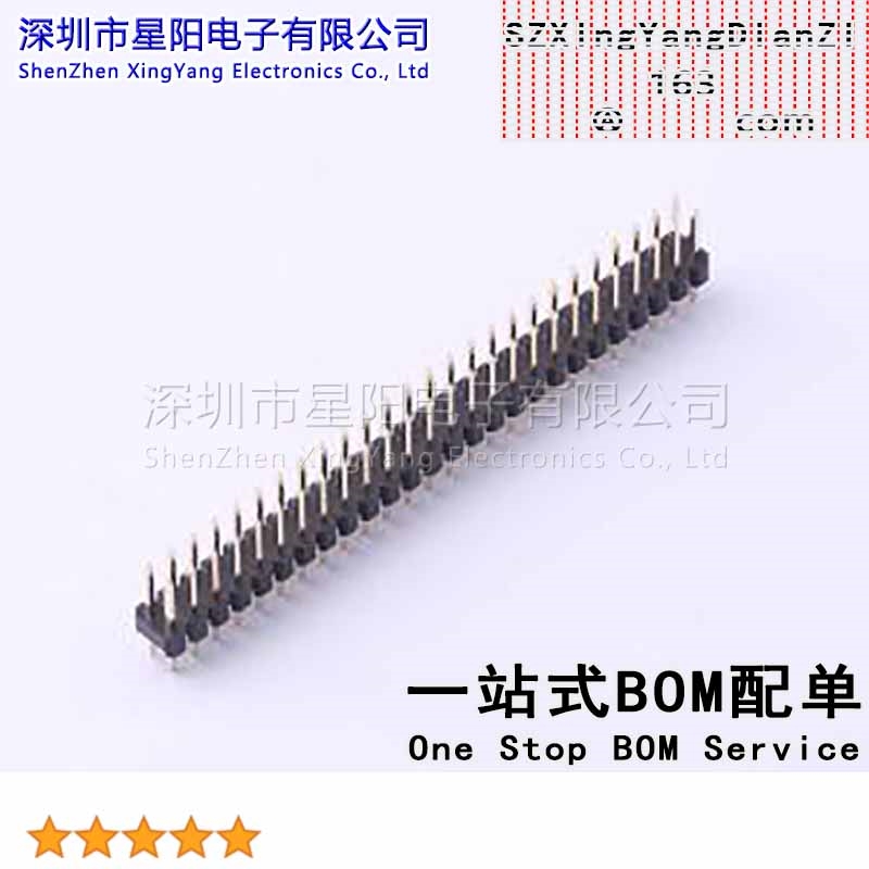 X6521WV-2x26H-C30D60 2.54mm 2x26P直插 方针 高镀金 抗氧化 排