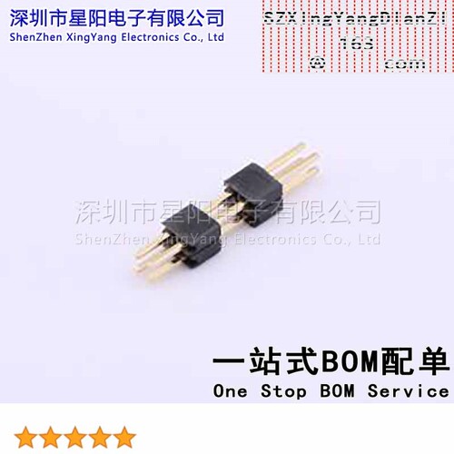 X1322WV-2x02H-C40D30-E80 (10Pcs)1.27mm排数 双排 间距1.27mm