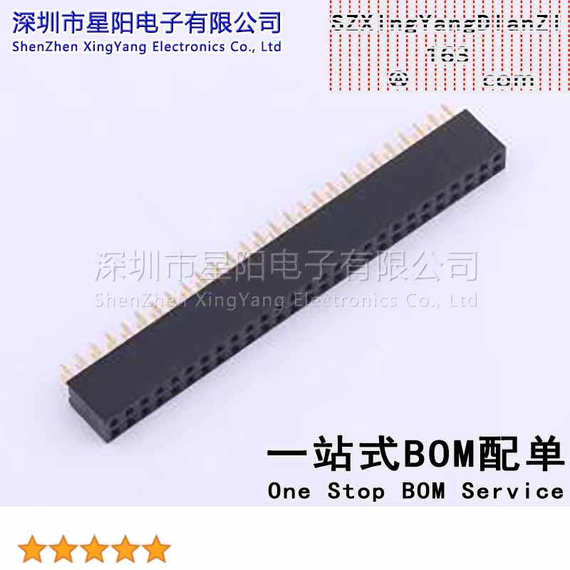 X6521FV-2x27-C85D32 2.54mm 2x27P排数 双排 总孔位数54间距2.54