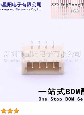 X1502WRS-04-9TSN (5Pcs)ZH 1.5mm 1x4P卧贴 耐高温PA9T参考系列Z