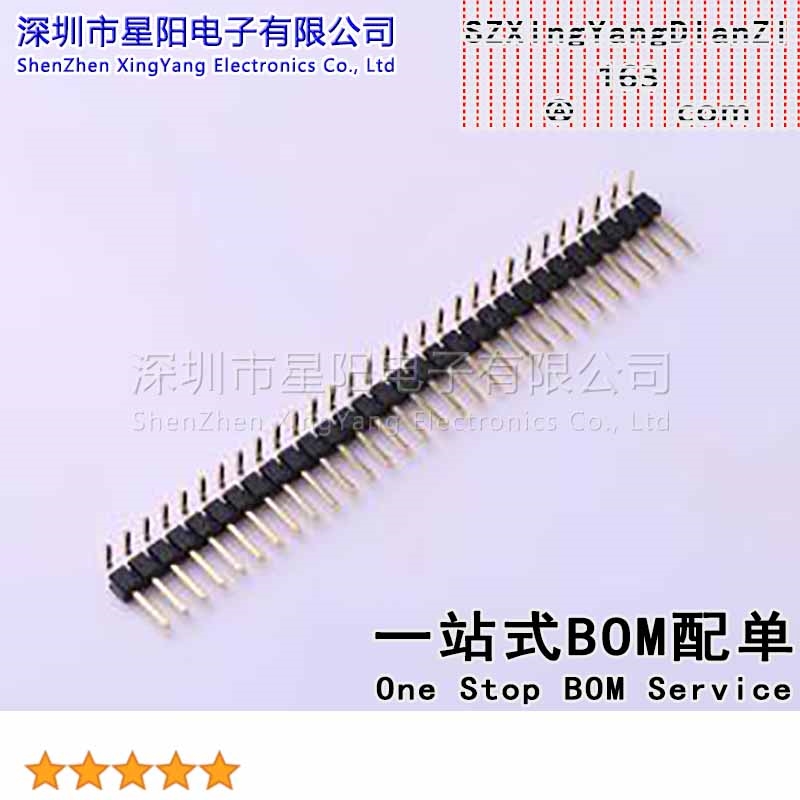 X6511WR-30H-C30D60R2 2.54mm 1x30P弯插 方针 排数 单排 总PIN位