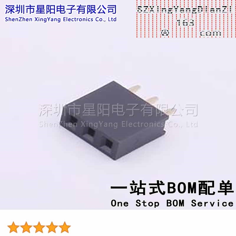 X6511FV-03-C85D32 (5Pcs)2.54mm 1x3P Y型PC3.2 PBT 1u quot排数