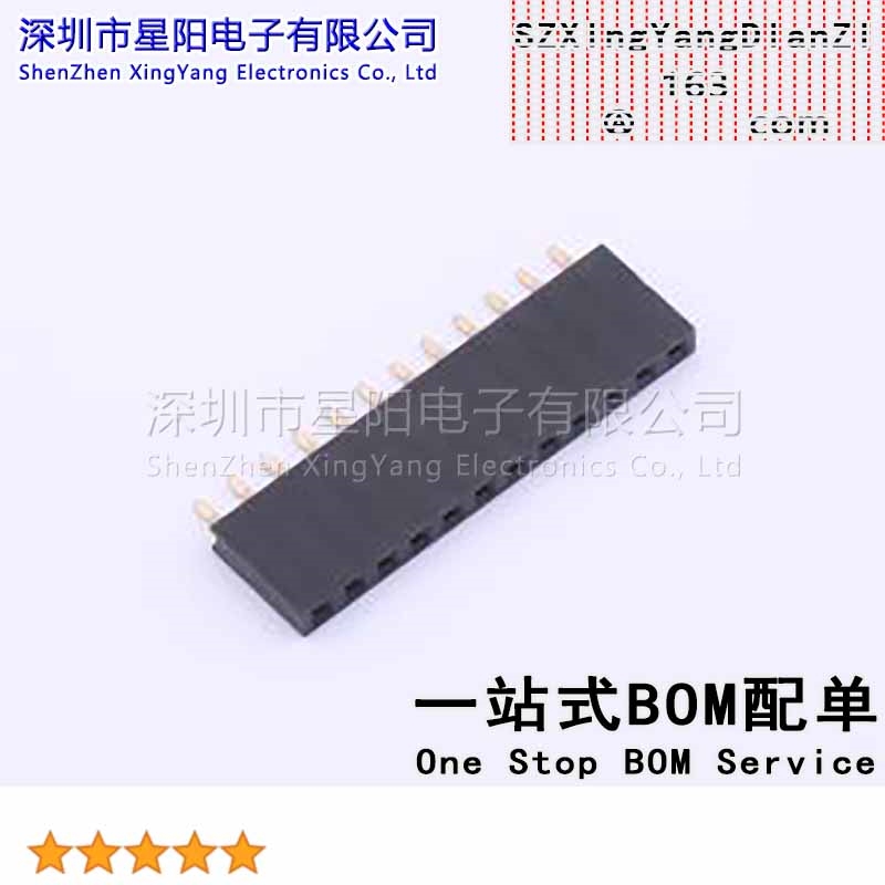 X6511FRS-12-C85D30 2.54mm 1x12P排数 单排 总孔位数12间距2.54m