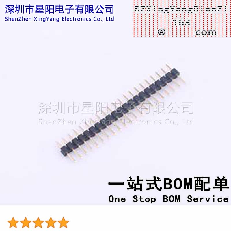 X4611WV-21I-C28D40 (5Pcs)2mm 1x21P直插 方针 排数 单排 总PIN