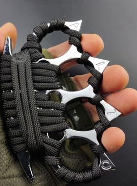 暗区突围成人指虎重型手刺防身防狼锌合金手扣自卫四指拳扣野外